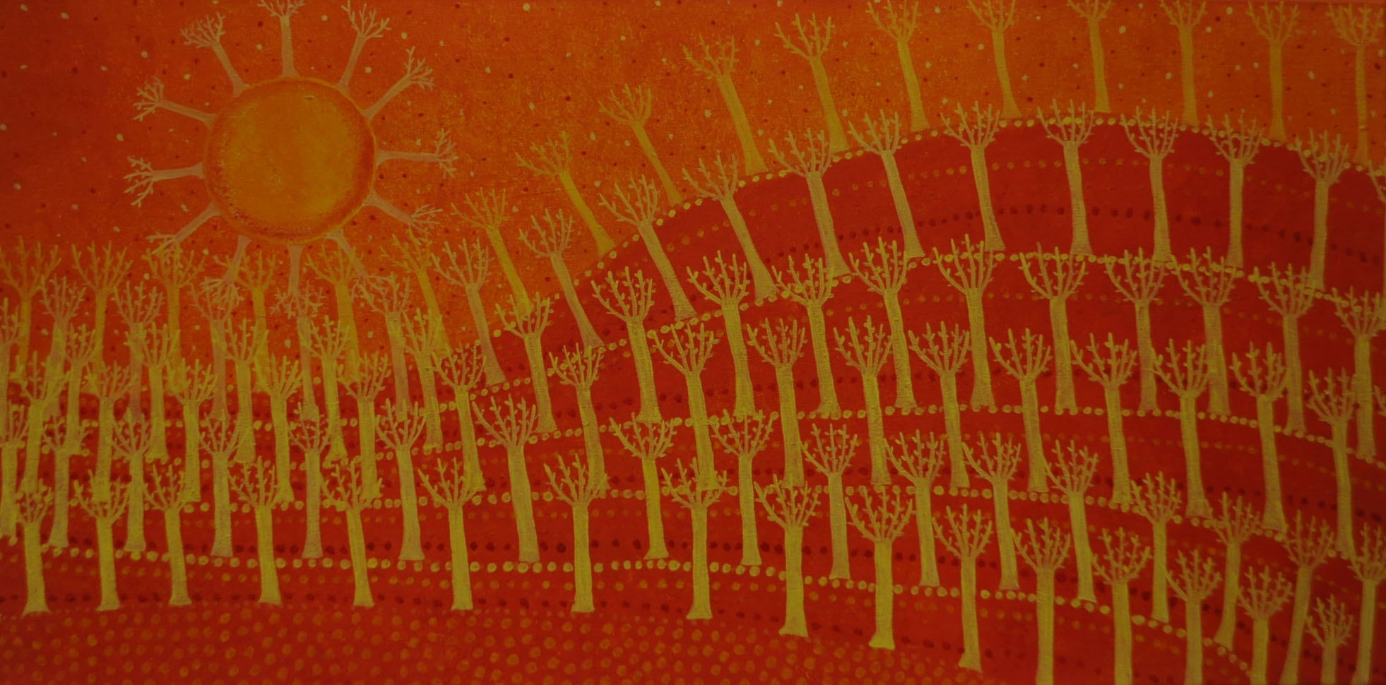 Sunset, 40 x 80 cm, acrylic on canvas