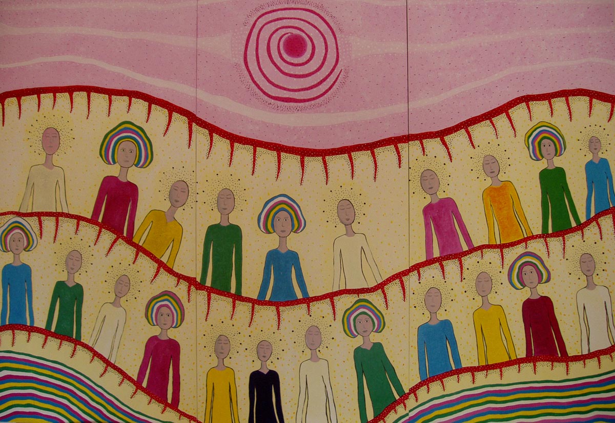 Mass Hypnosis, 122 x 178 cm, Acrylic on board
