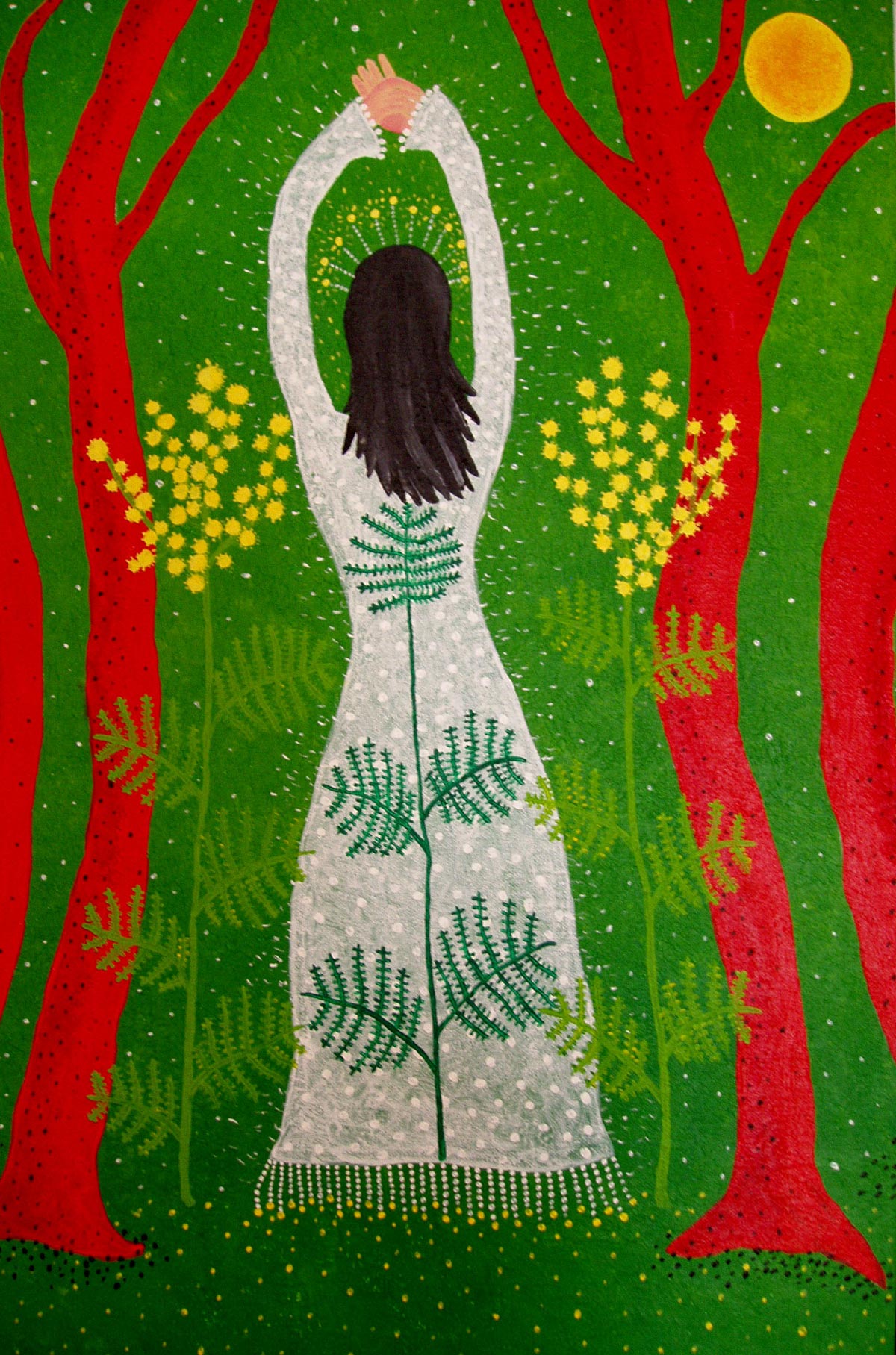 Mimosa, 40 x 60 cm, acrylic on canvas board