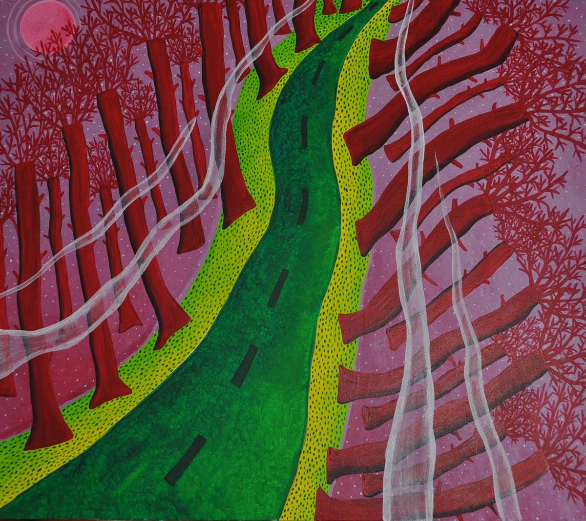 Mist, 70 x 80 cm, acrylic on canvas