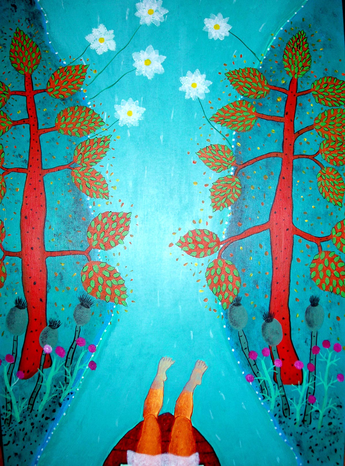 River, SOLD, 50 x 70 cm, acrylic on canvas board