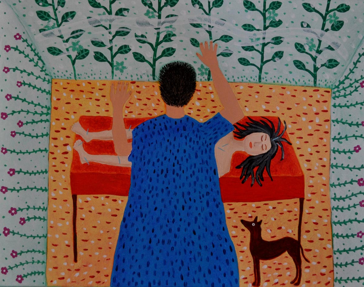 Seansa II, SOLD, 30 x 40 cm, Acrylic on canvas