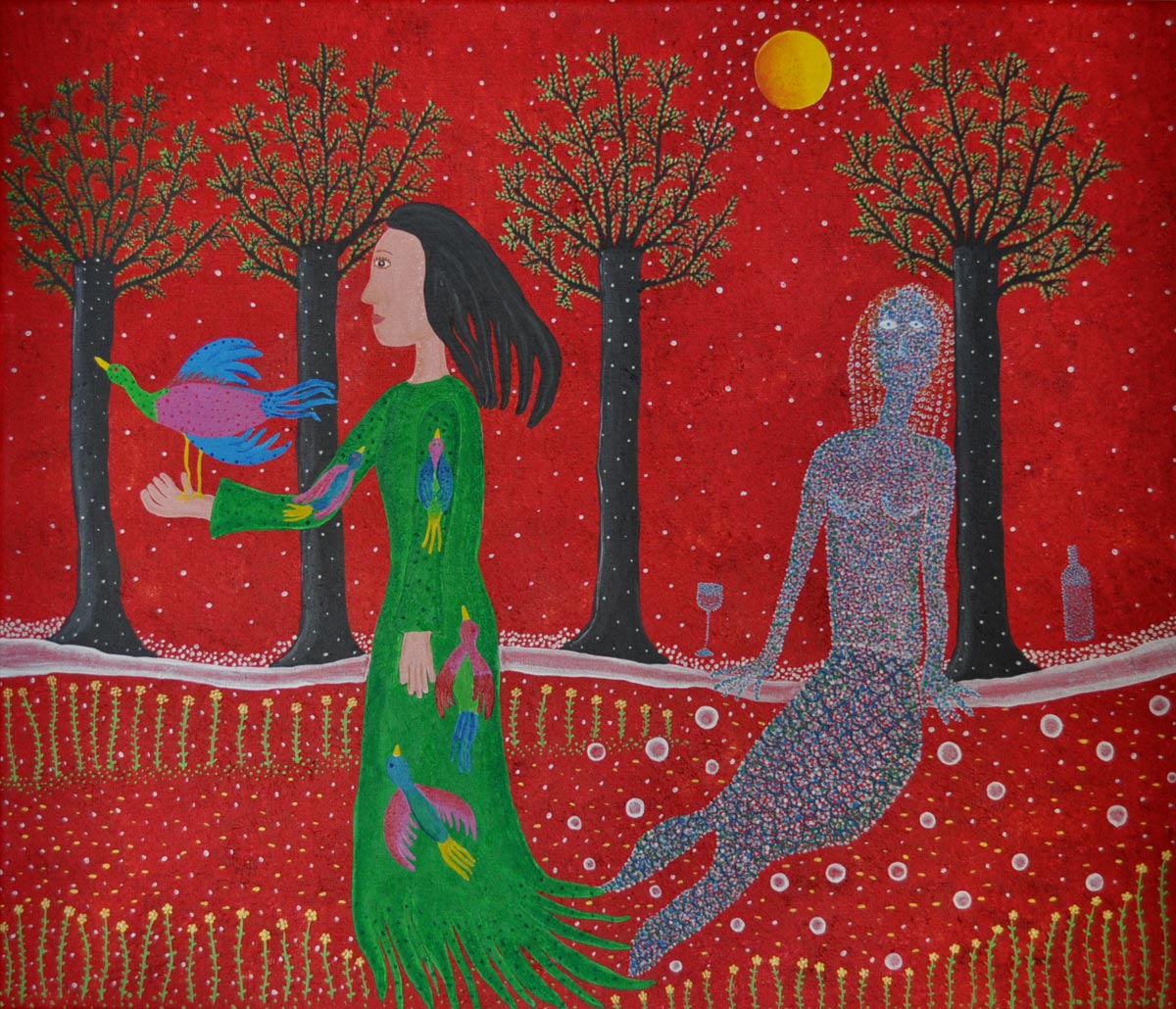 Shadow side, 60 x 70 cm, acrylic on canvas