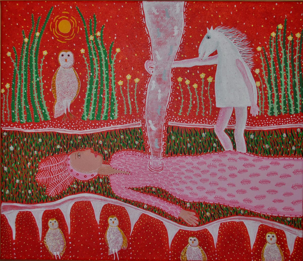 The Wounded Healer, 60 x 70 cm, acrylic on canvas