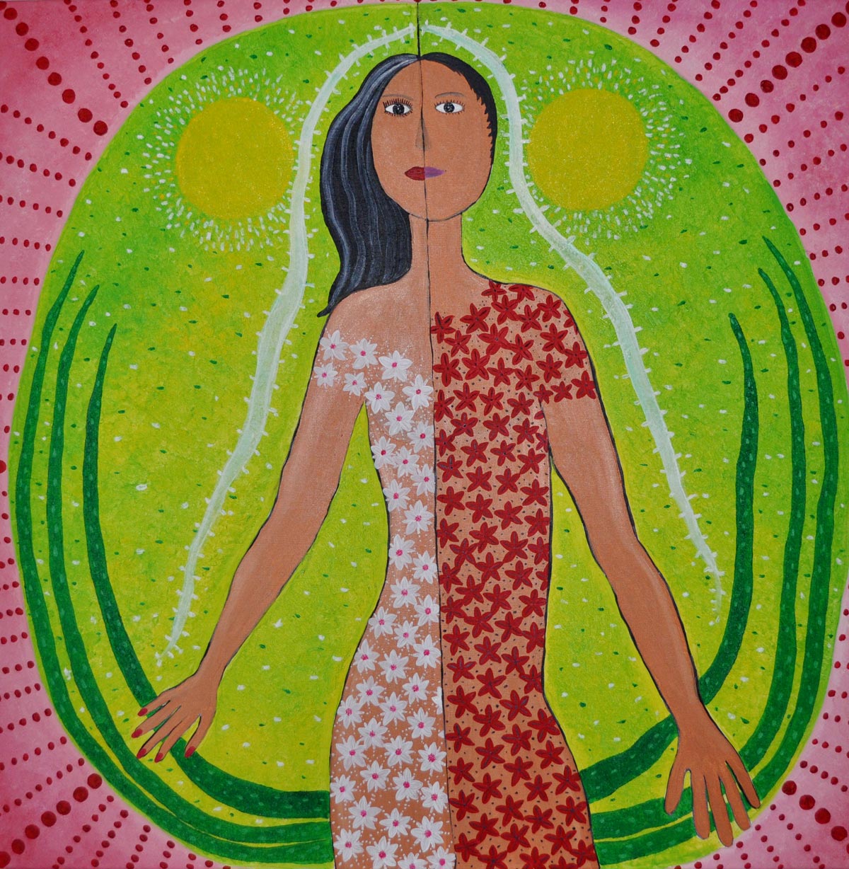 Wo-Man, SOLD, 70 x 70 cm, Oil on canvas